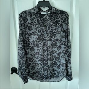New York & Company Sheer Blouse, Size M